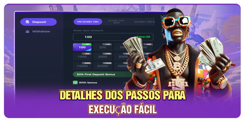 Detalhes dos passos para execução fácil Detalhes dos passos para execução fácil