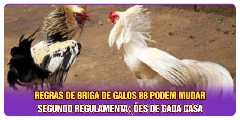 Regras de briga de galos 88 podem mudar segundo regulamentações de cada casa Regras de briga de galos 88 podem mudar segundo regulamentações de cada casa