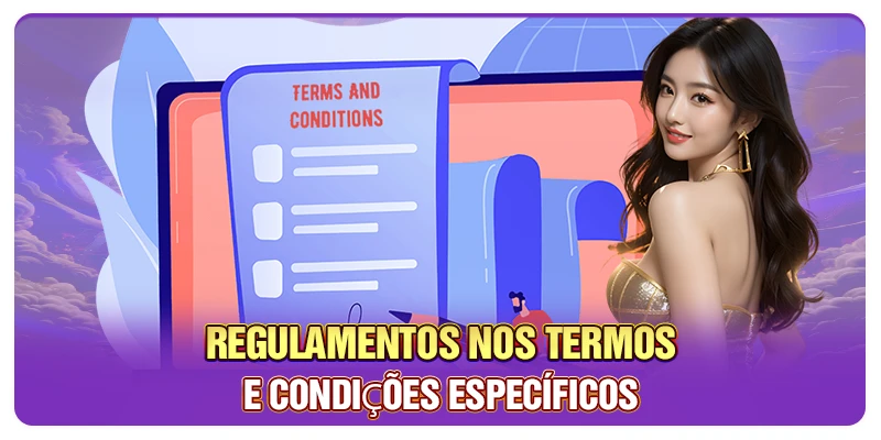 Regulamentos nos termos e condições específicos